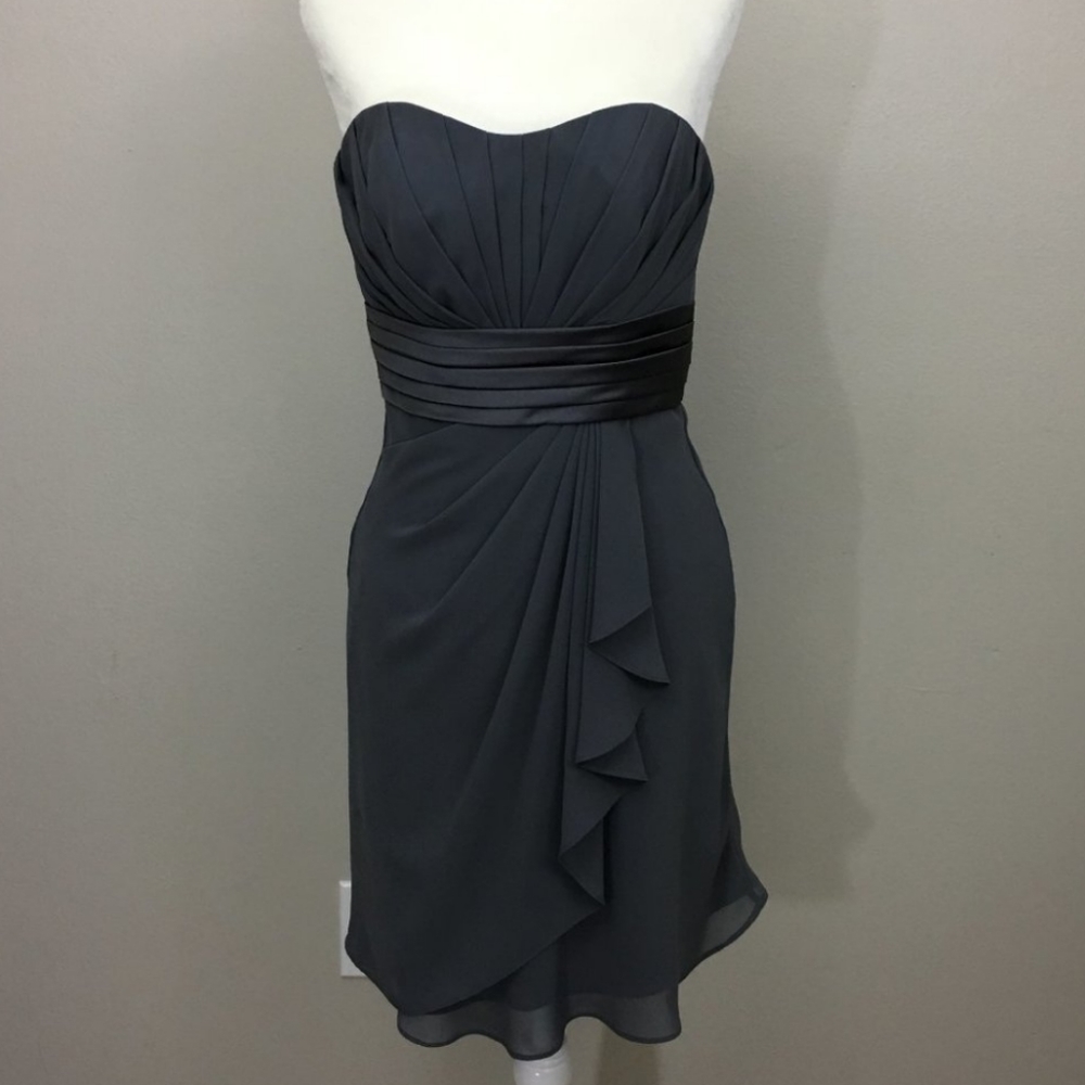 Sorella Vita Gray Bridesmaid Dress